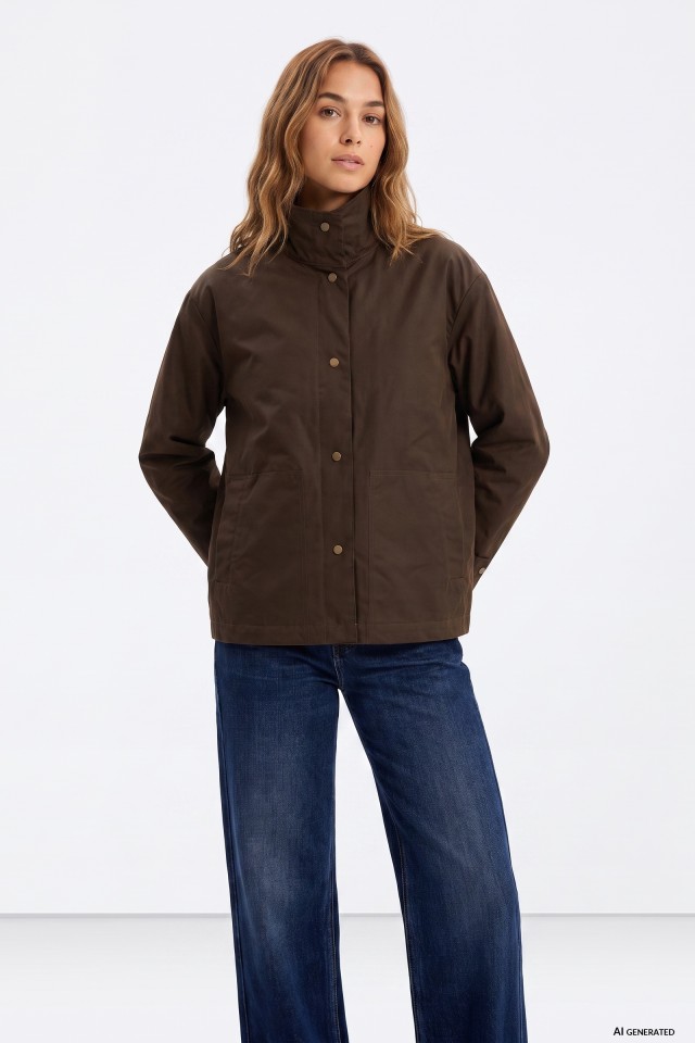 Chunky Brown Oversize Jacket