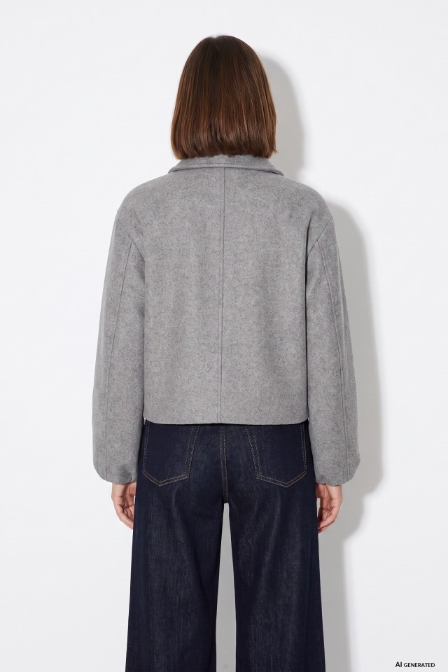 Light Grey Melange Jacket Light Grey Melange Jacket