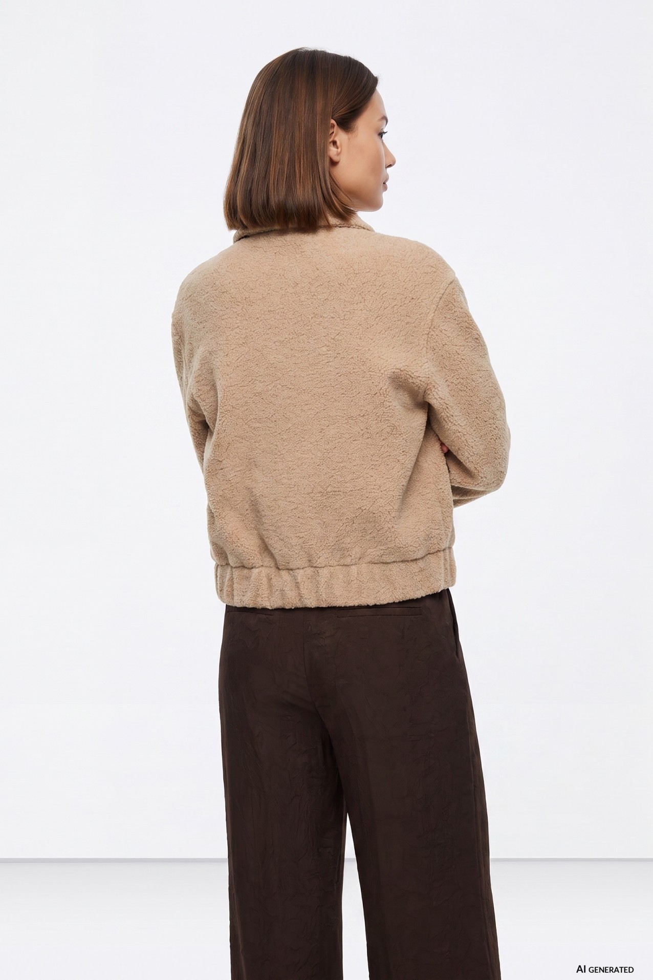 Beige Toggle Short Coat