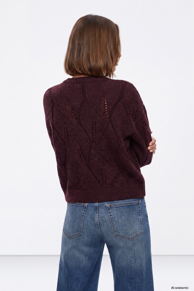 Camisola castanha oversize Camisola castanha oversize