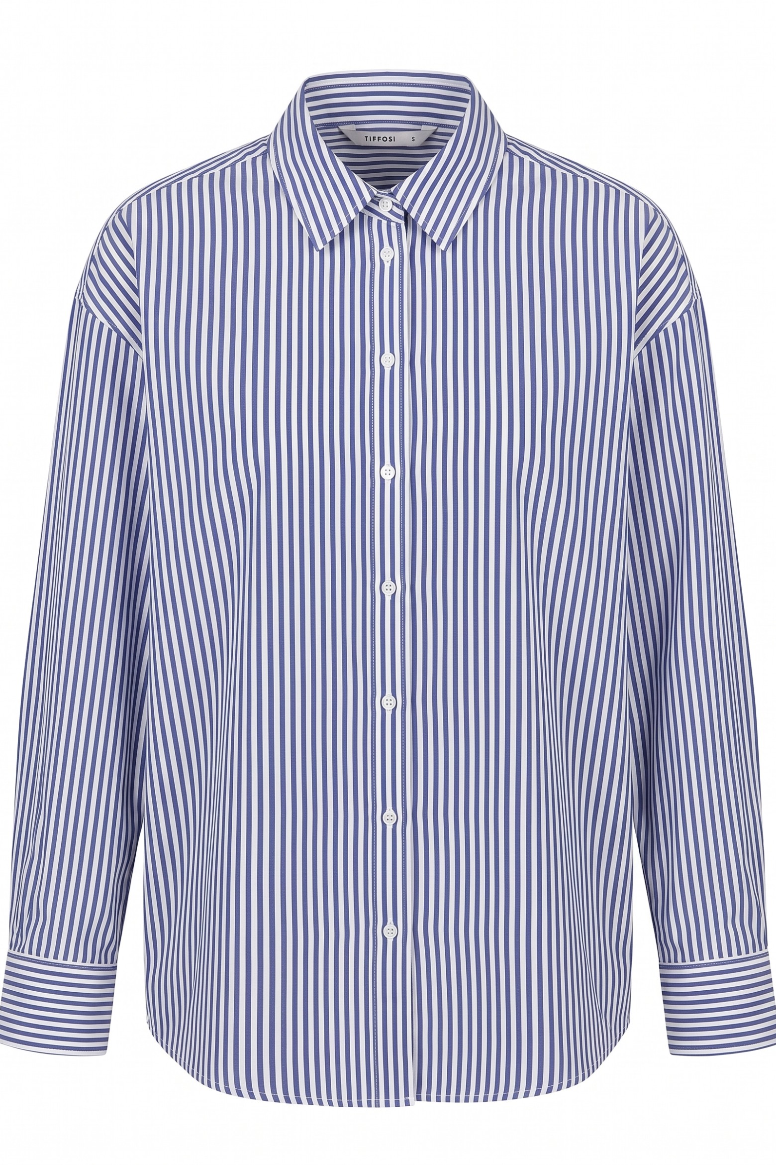 Navy Striped Oversize Shirt