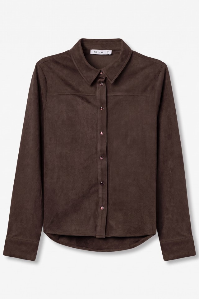 Camisa marrón manga larga Camisa marrón manga larga