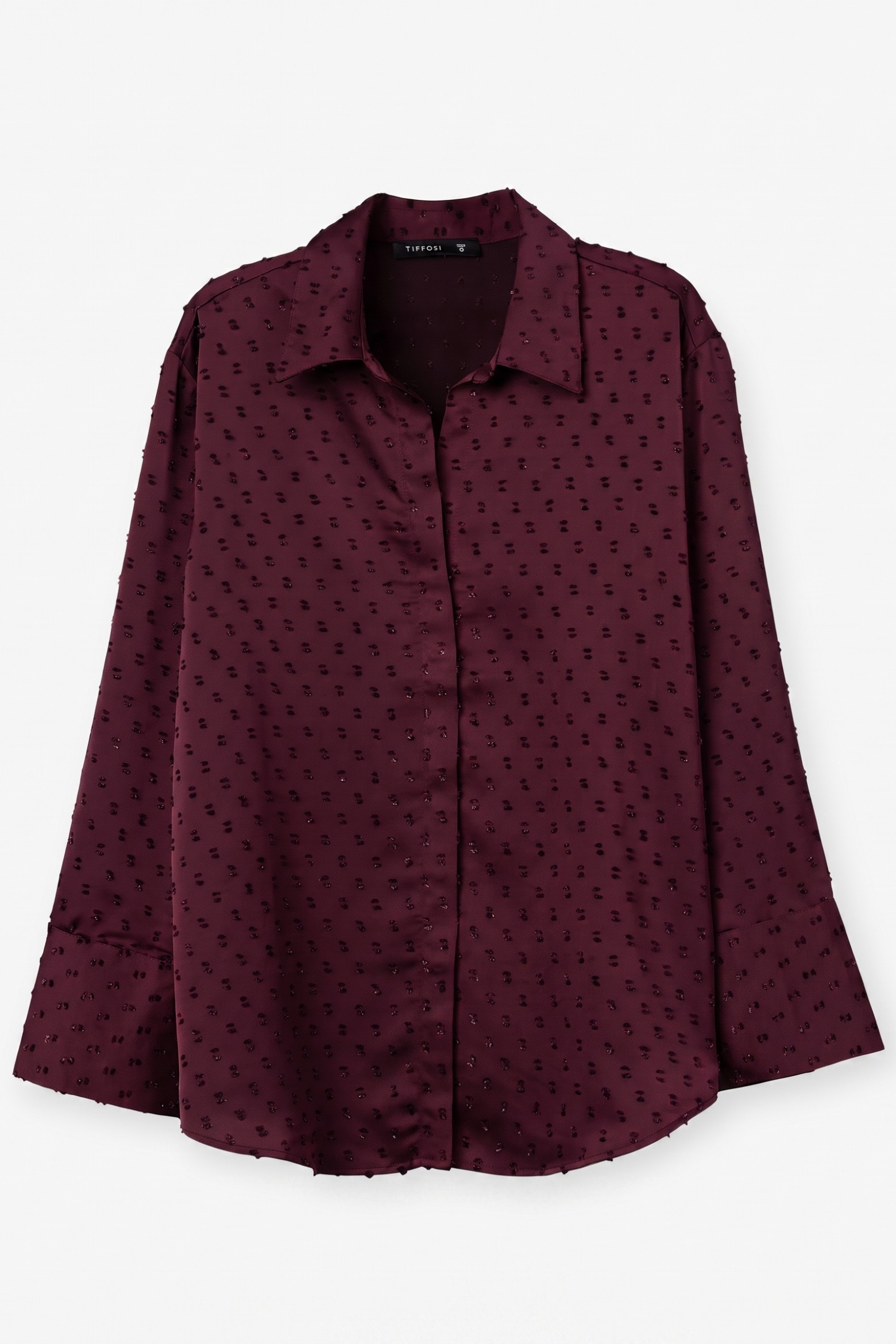 Long Sleeve Burgundy Shirt
