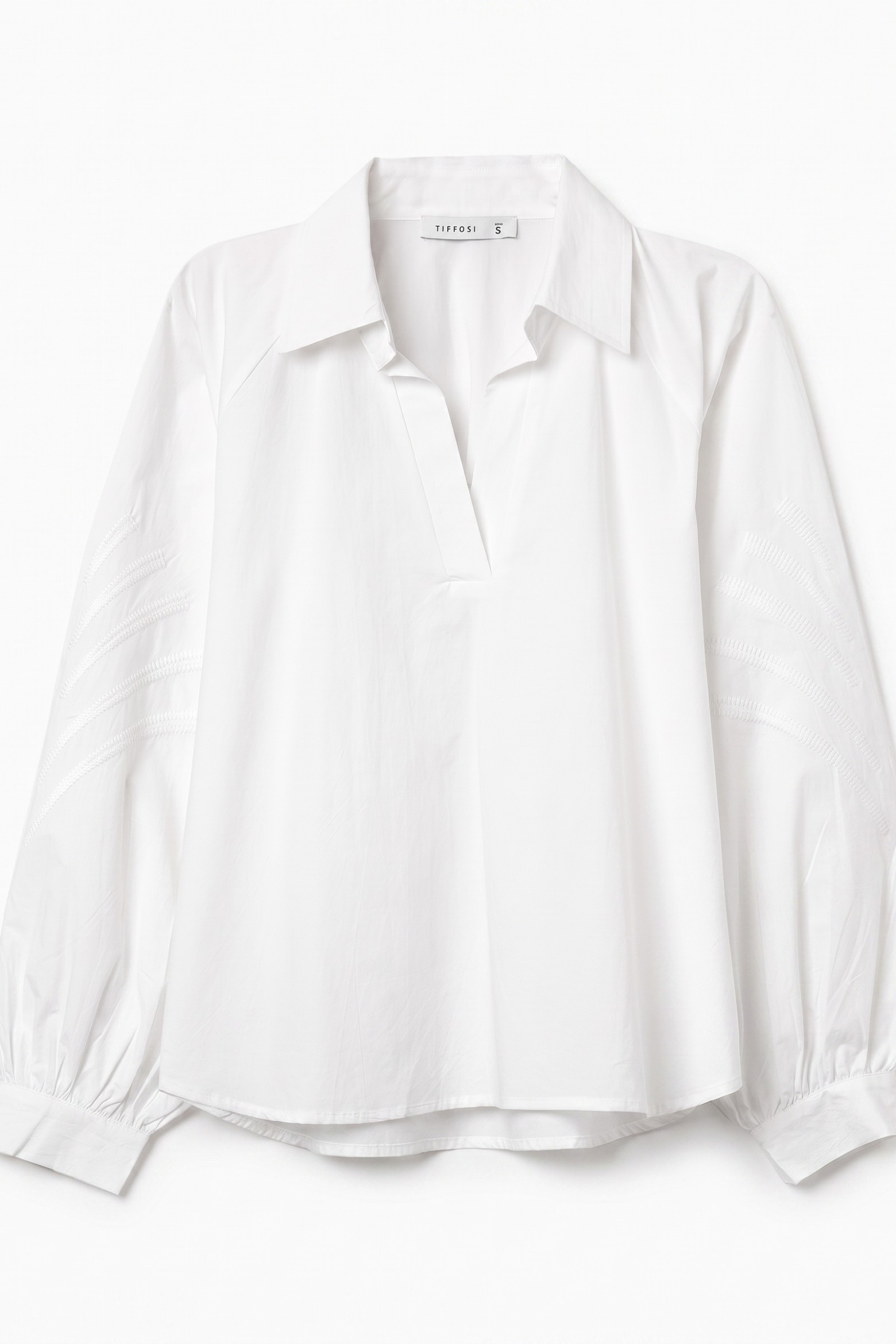 White Oversized Long Sleeve Shirt