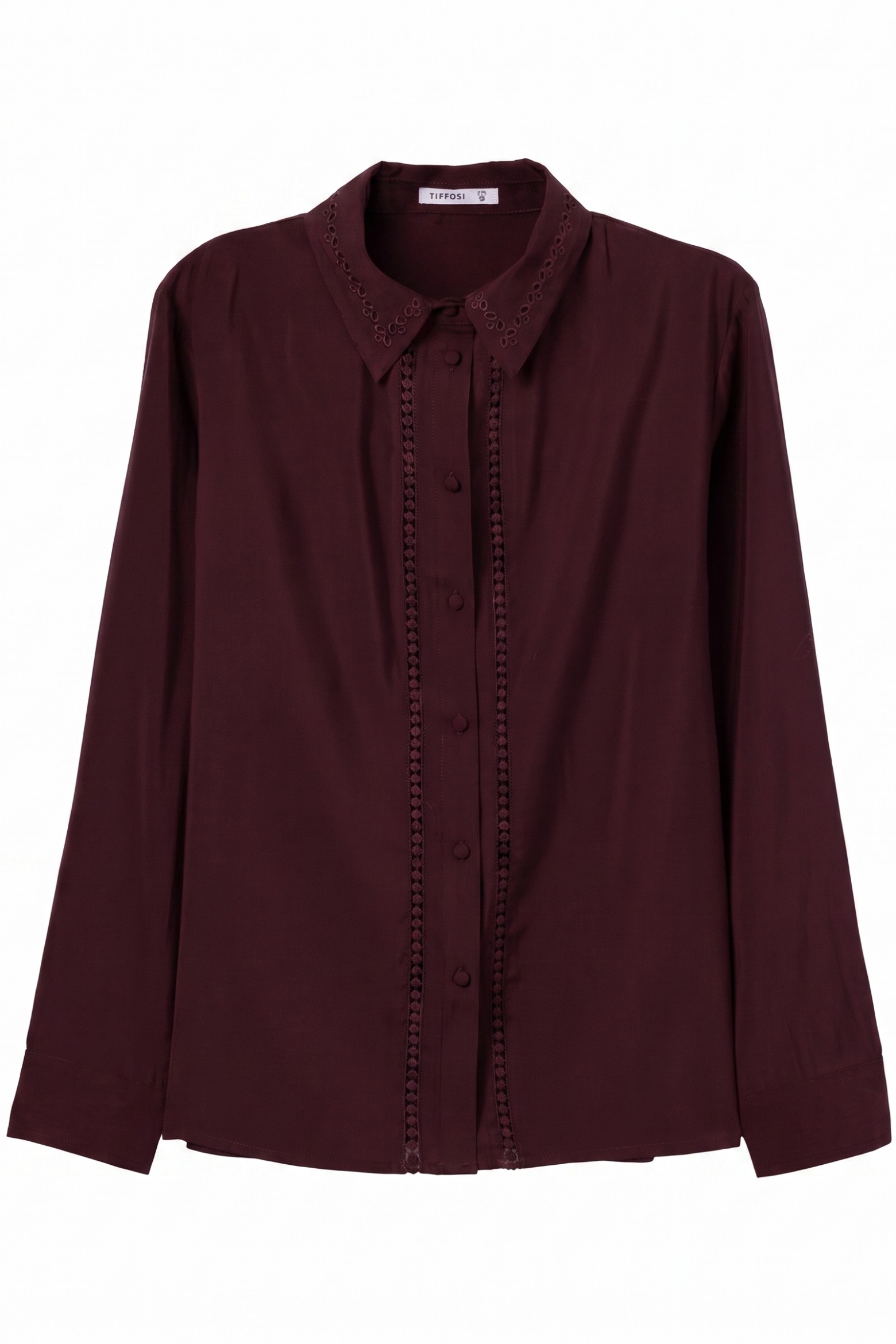 Long Sleeve Burgundy Shirt