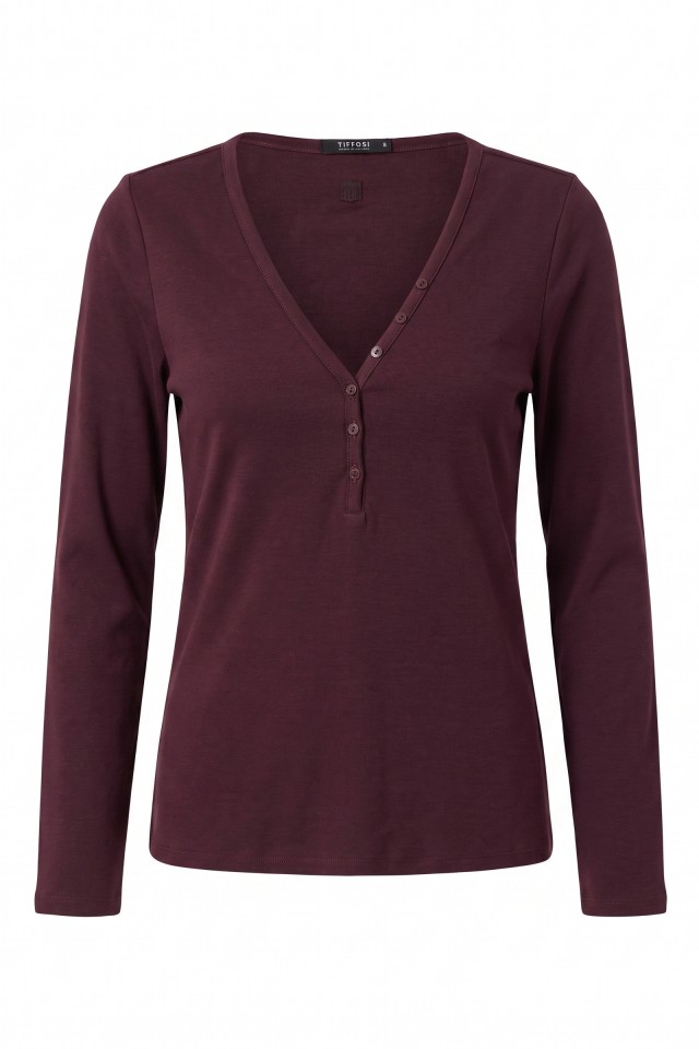Long Sleeve Burgundy Tee Long Sleeve Burgundy Tee