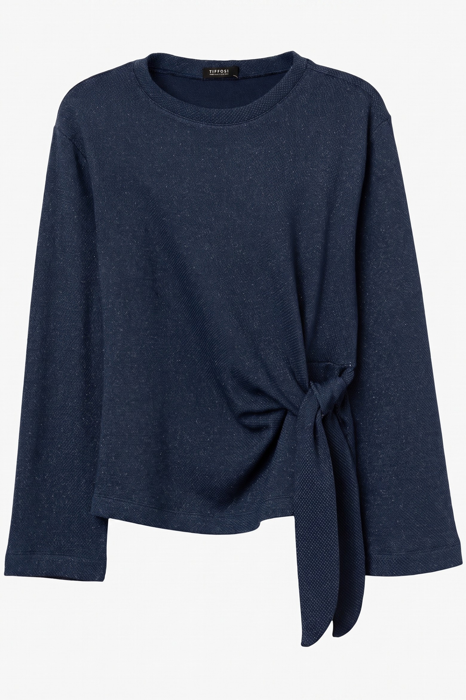 Navy Long Sleeve Tie Tee