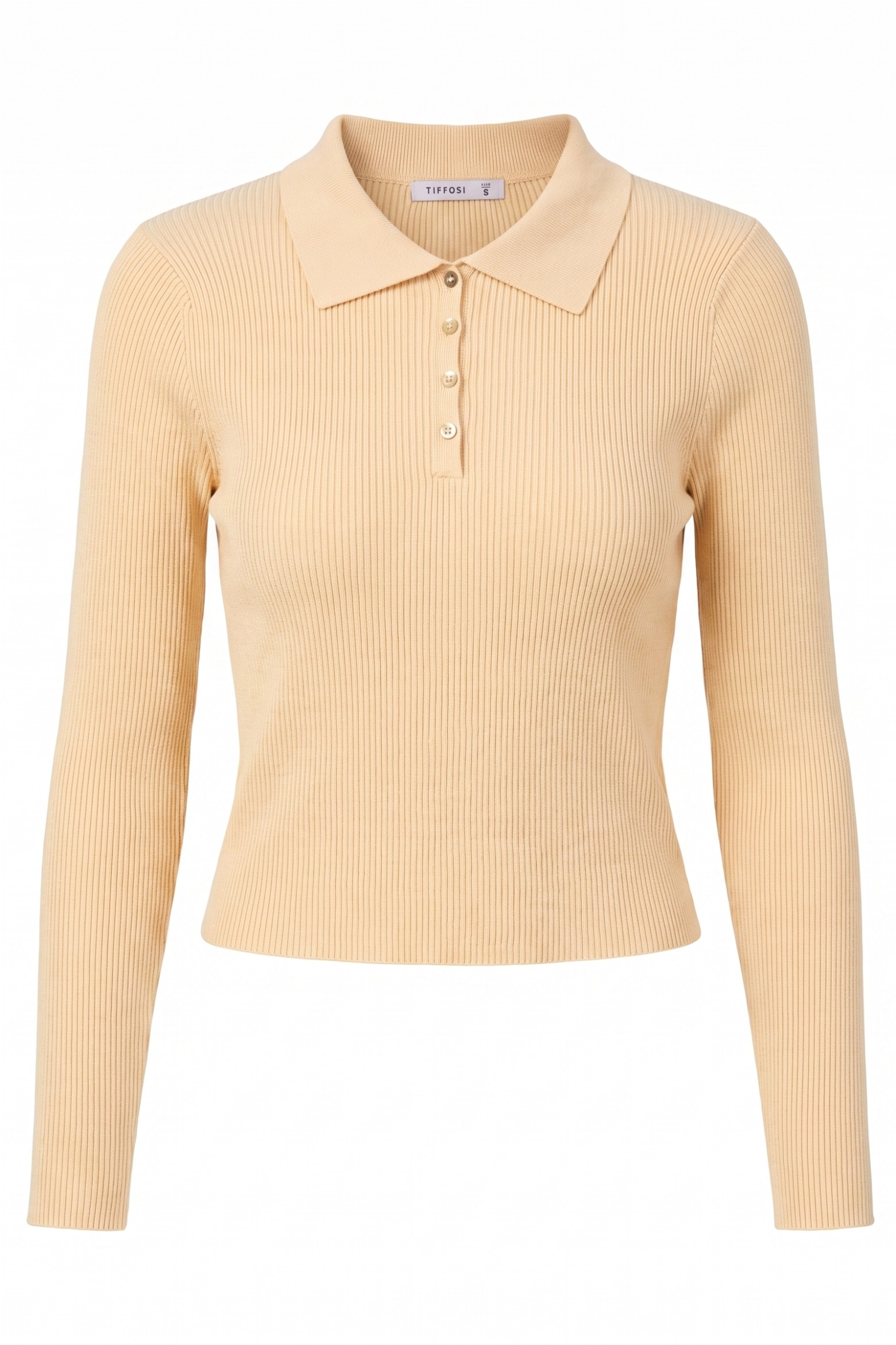 Camisola amarela com bot�es