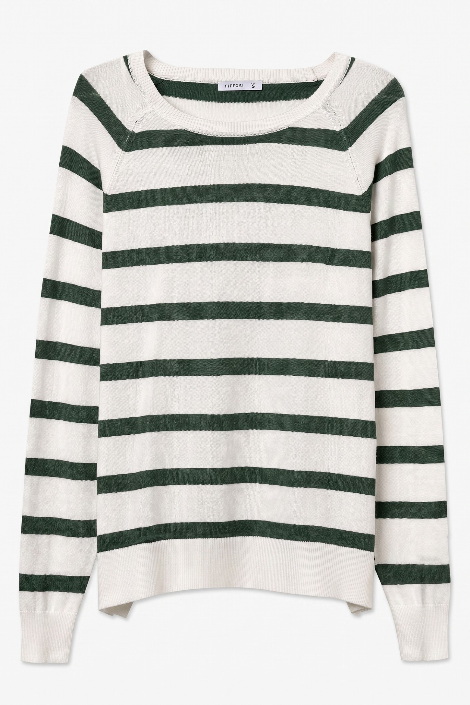 Jersey rayas verde y crudo