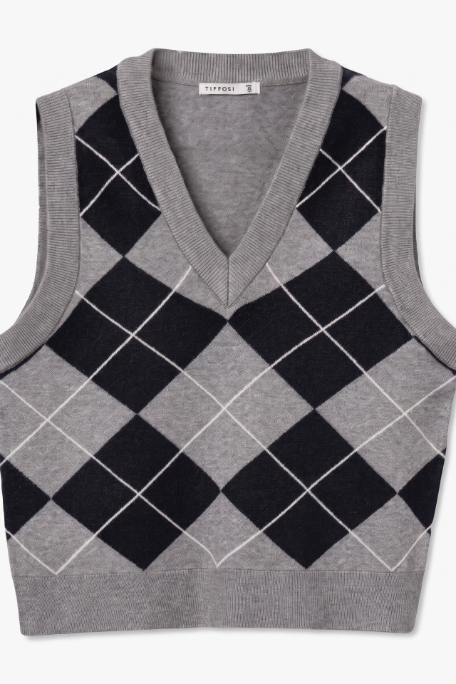 Camisola sem mangas cinzenta Camisola sem mangas cinzenta