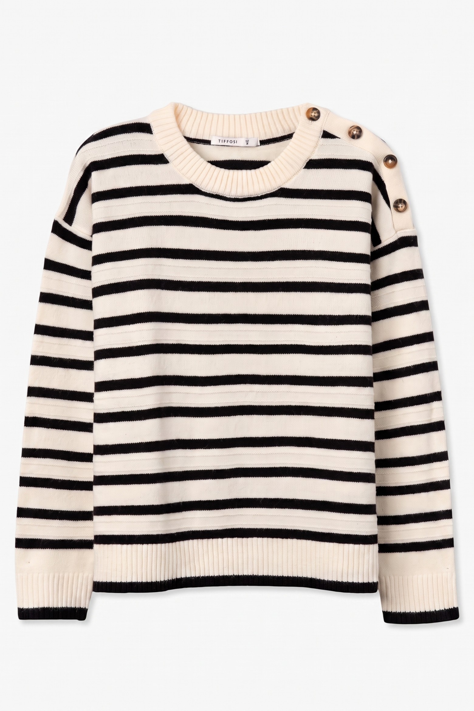 Striped Cream Sweater