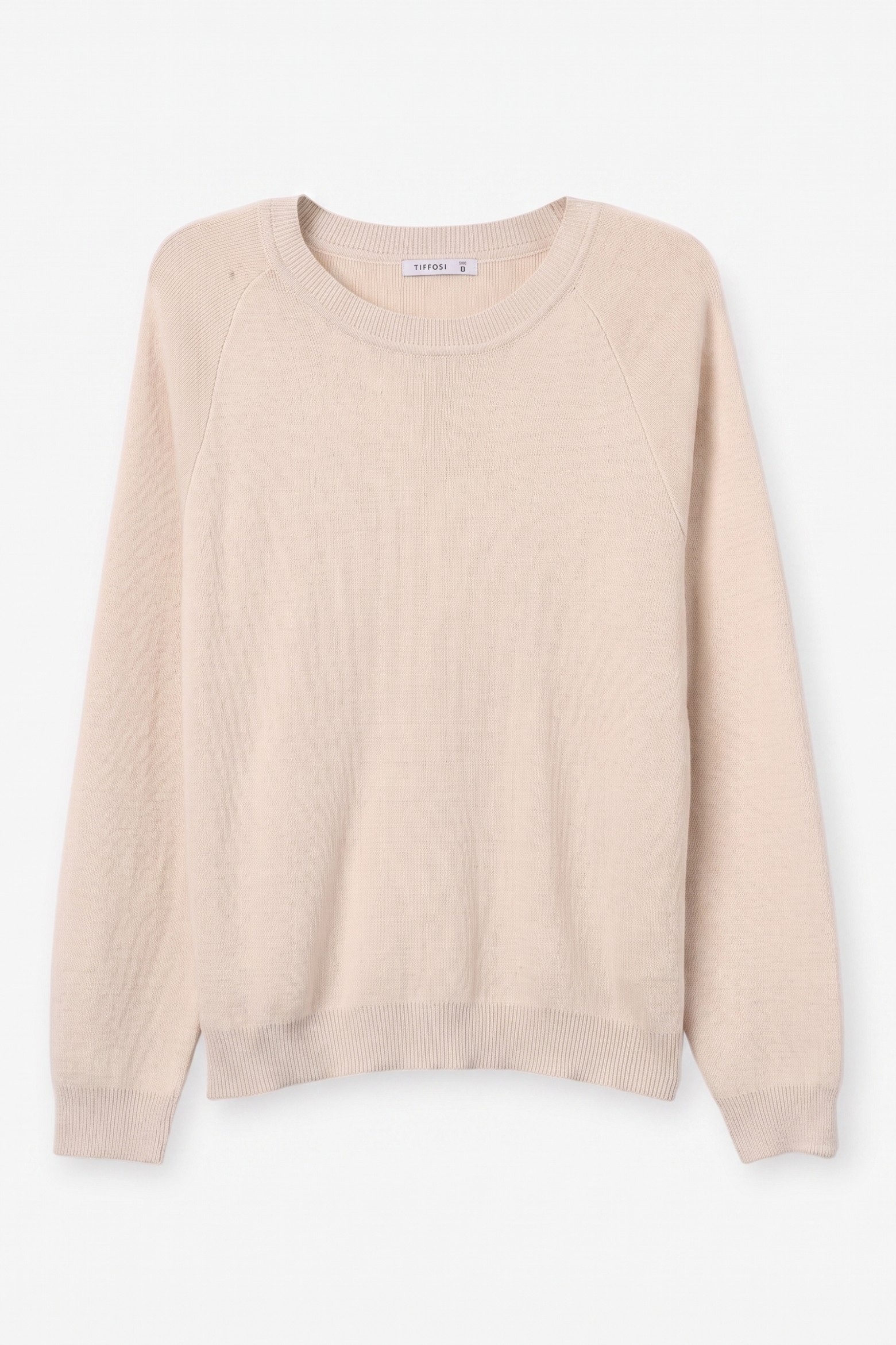 Jersey beige b�sico casual