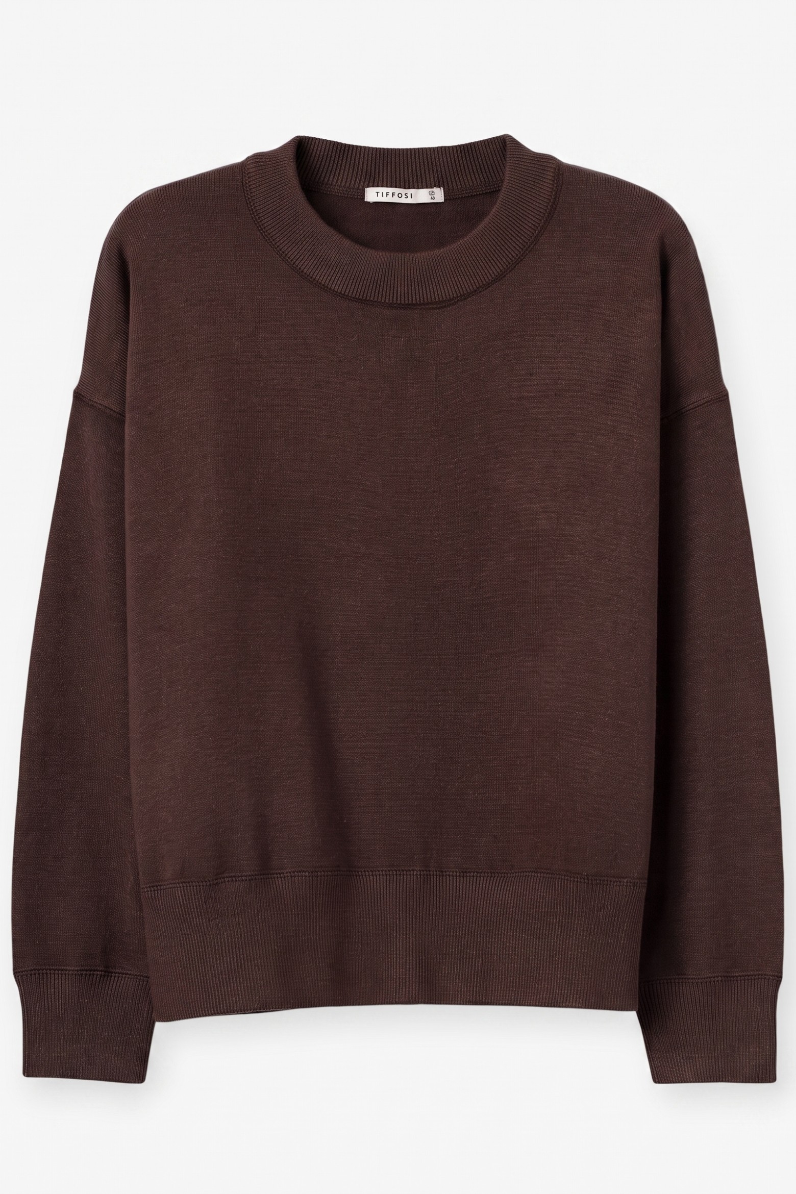 Jersey marr�n corte relajado