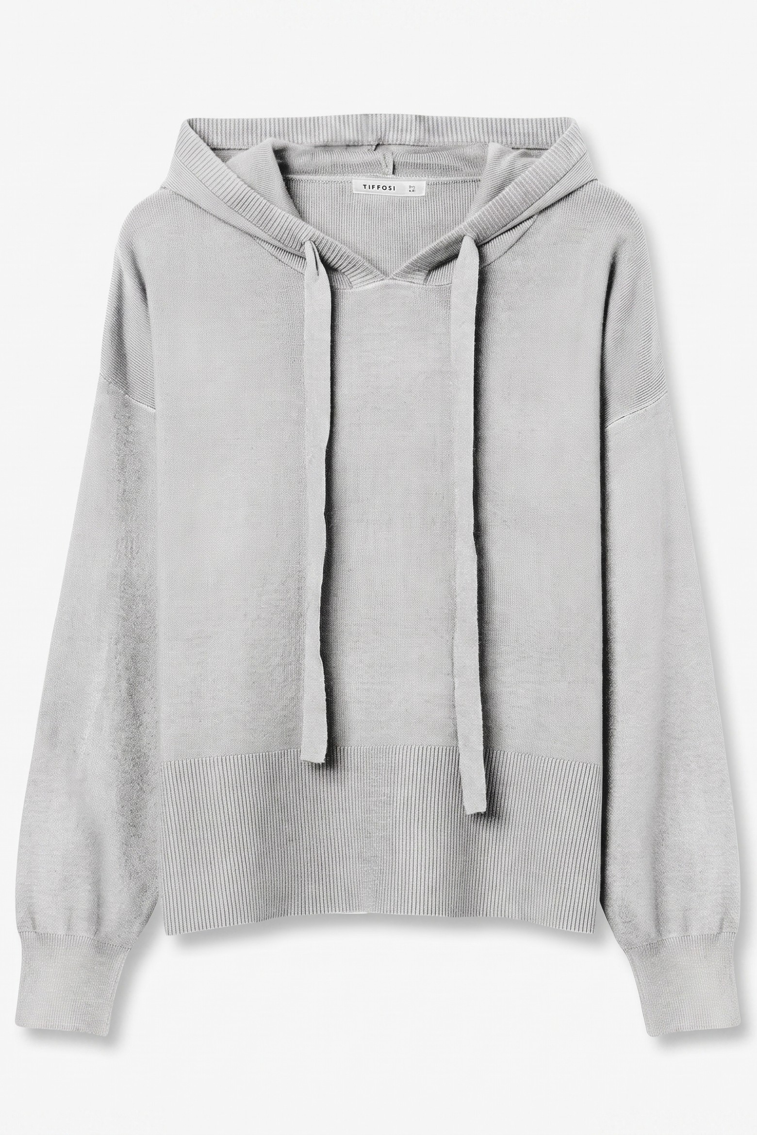 Camisola cinzento melange hoodie