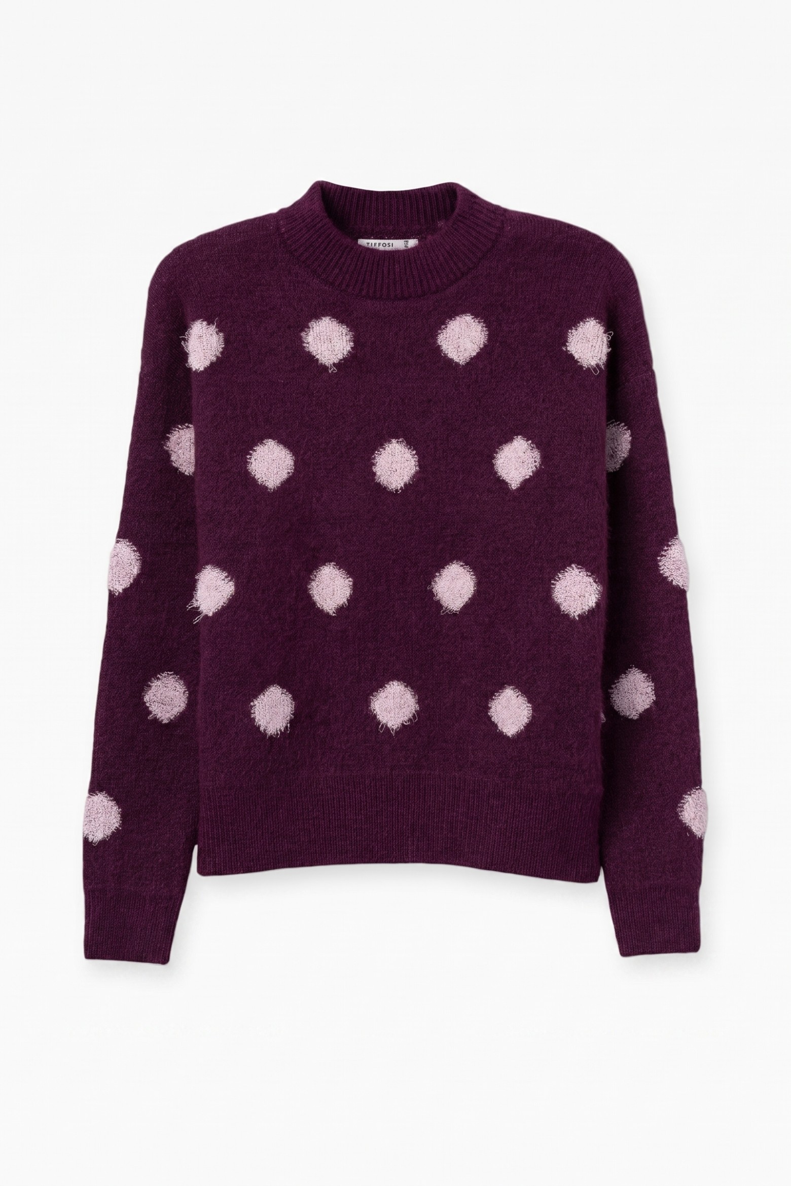 Purple Polka Dot Sweater
