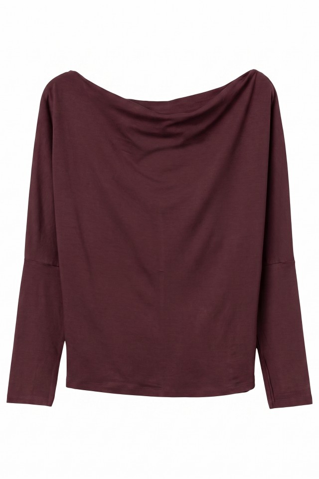 Camiseta manga larga burdeos Camiseta manga larga burdeos