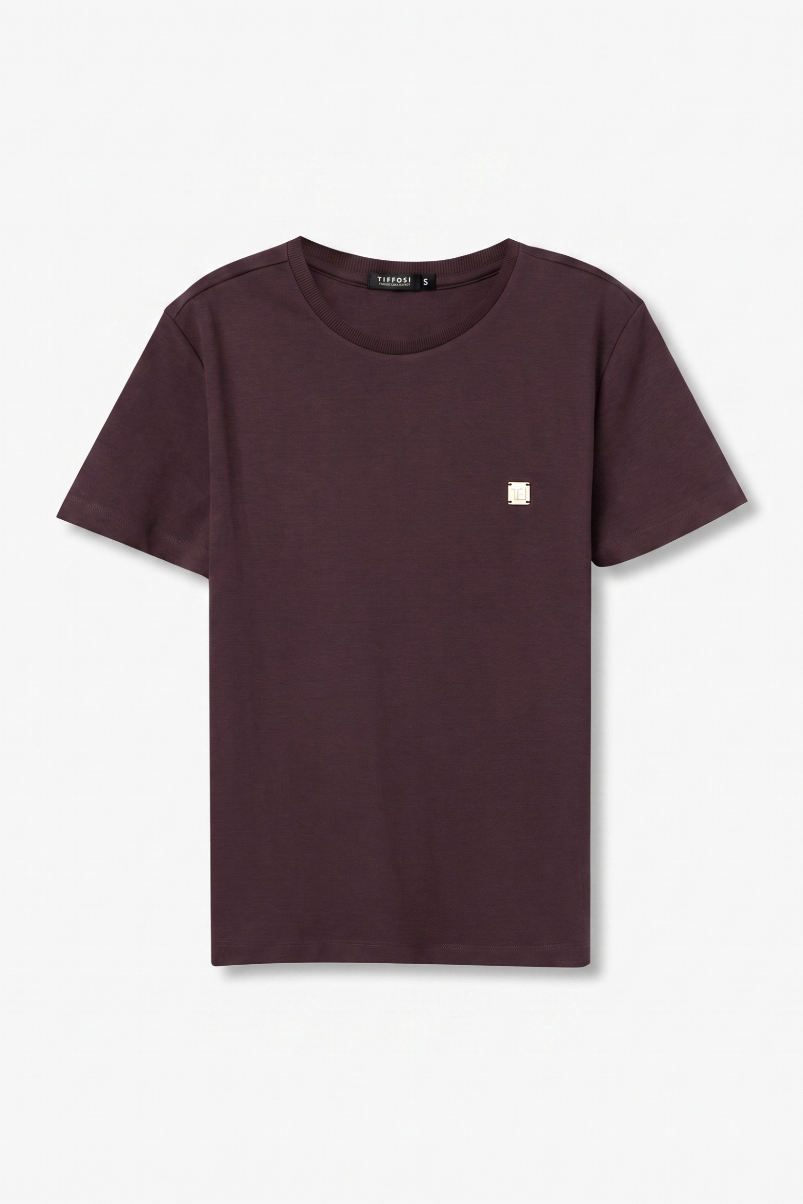 Camiseta marr�n manga corta