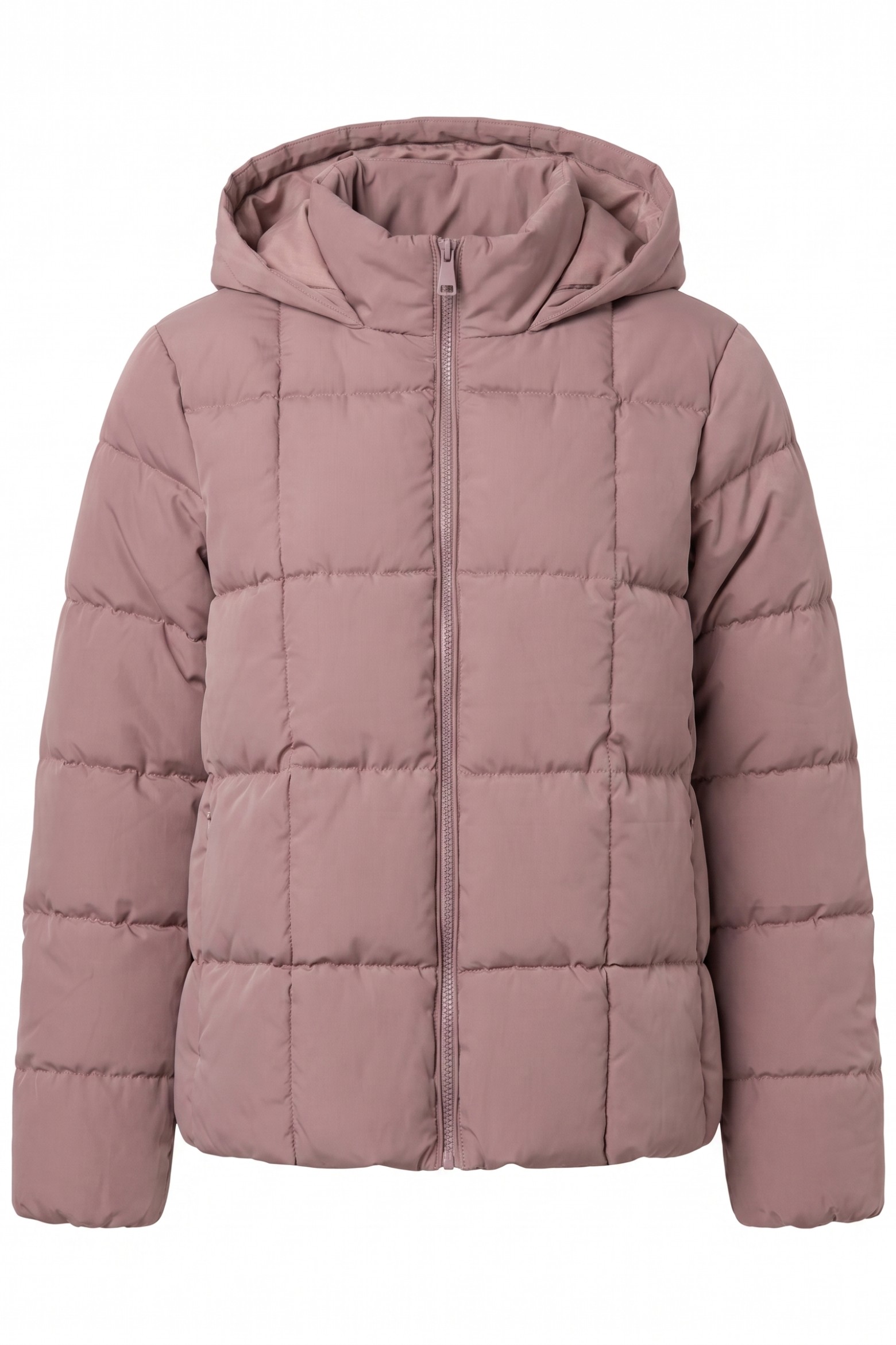 Casaco acolchoado rosa claro