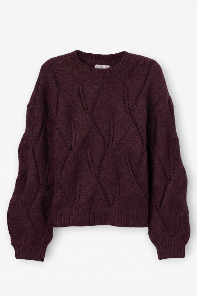 Camisola castanha oversize Camisola castanha oversize