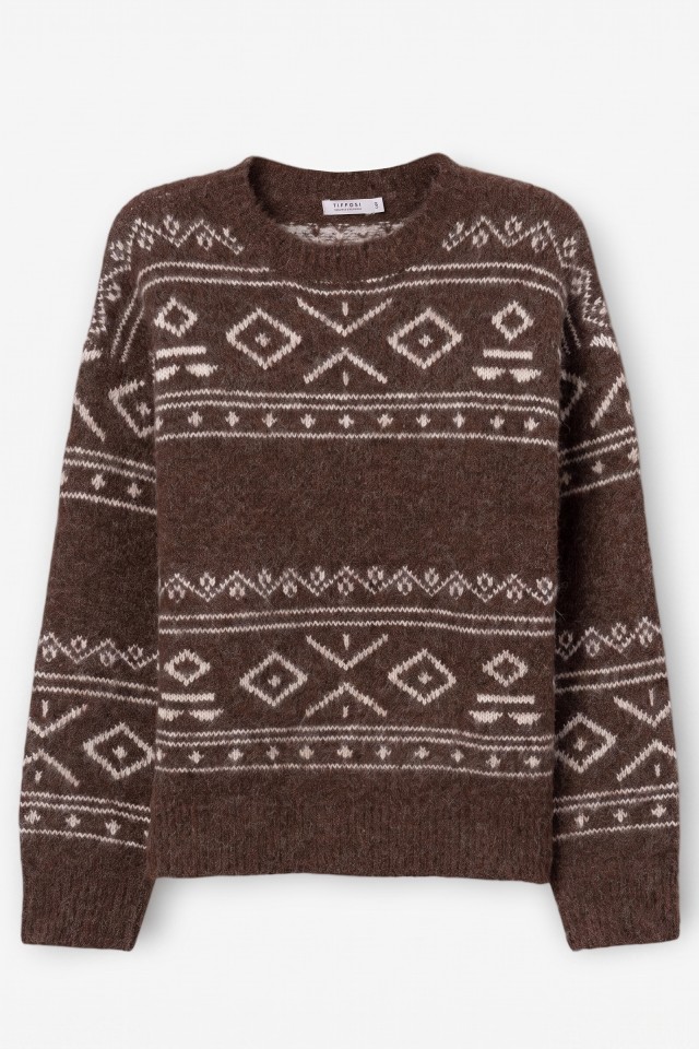 Camisola bege tribal Camisola bege tribal