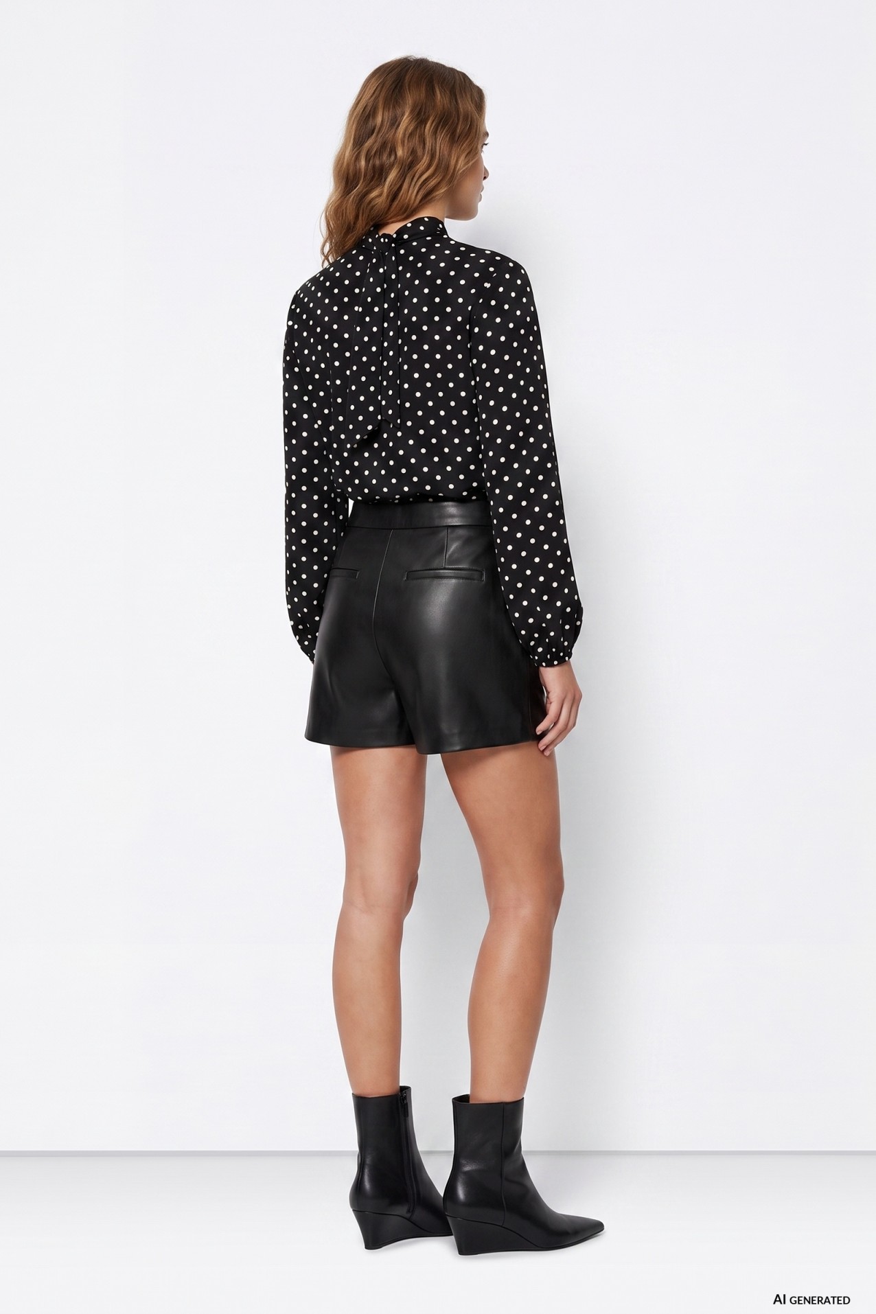Black Wide-Leg Shorts