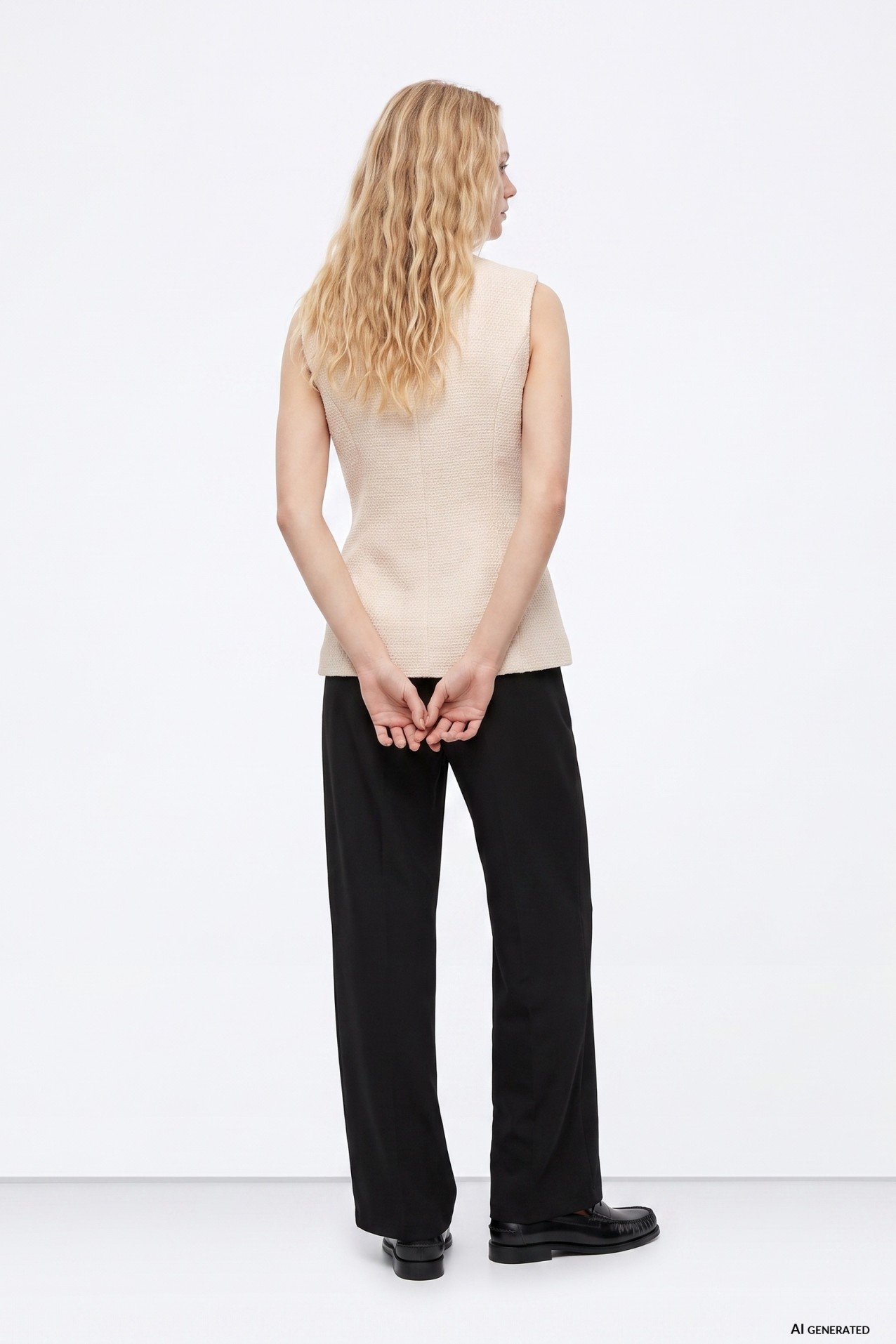 Loose Fit Black Trousers