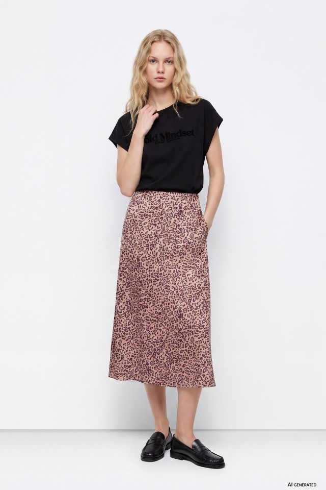Falda Beige
