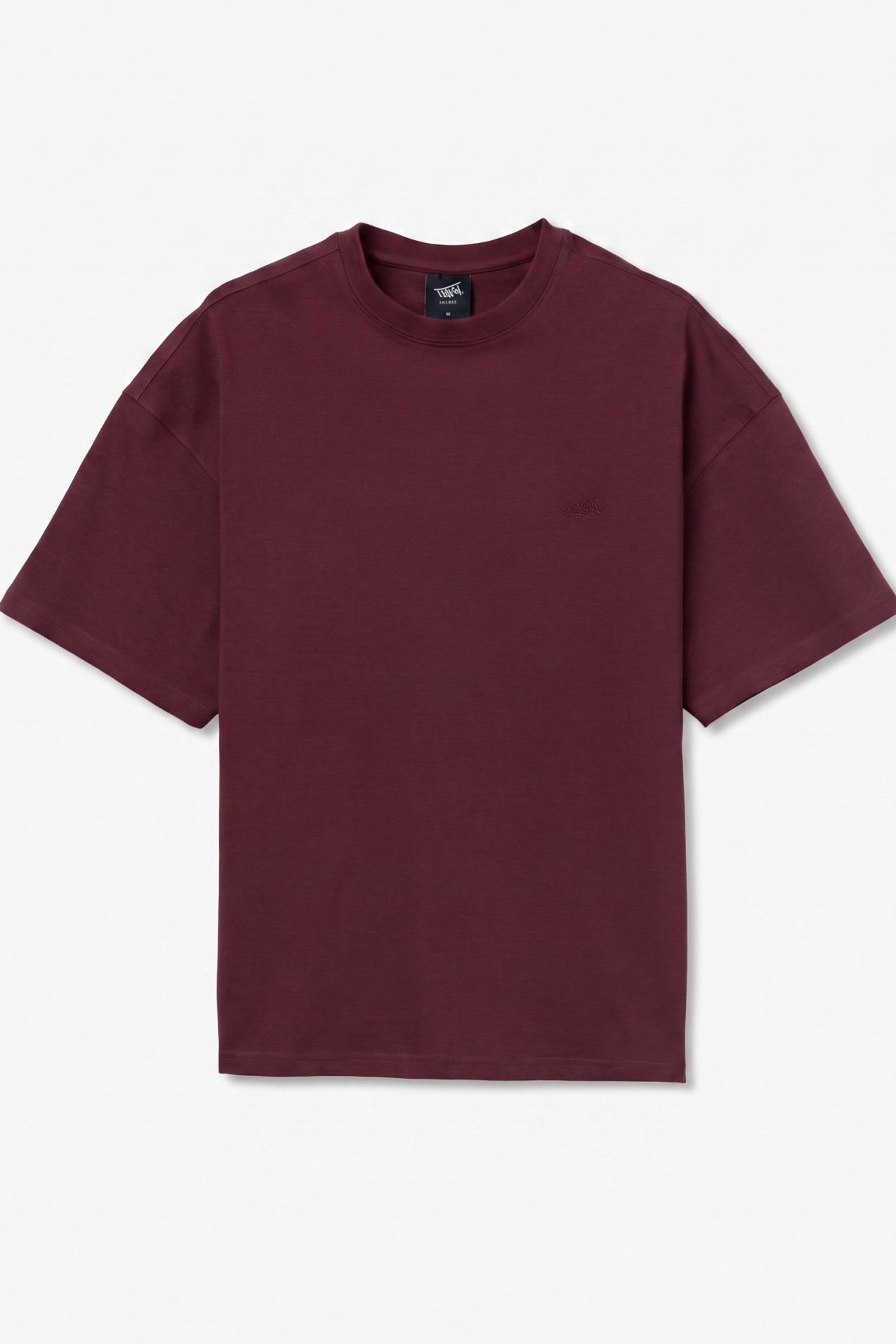 T-shirt oversize vermelho escuro