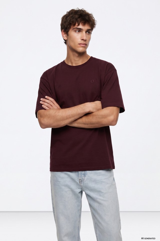 Dark Brown Oversize Tee