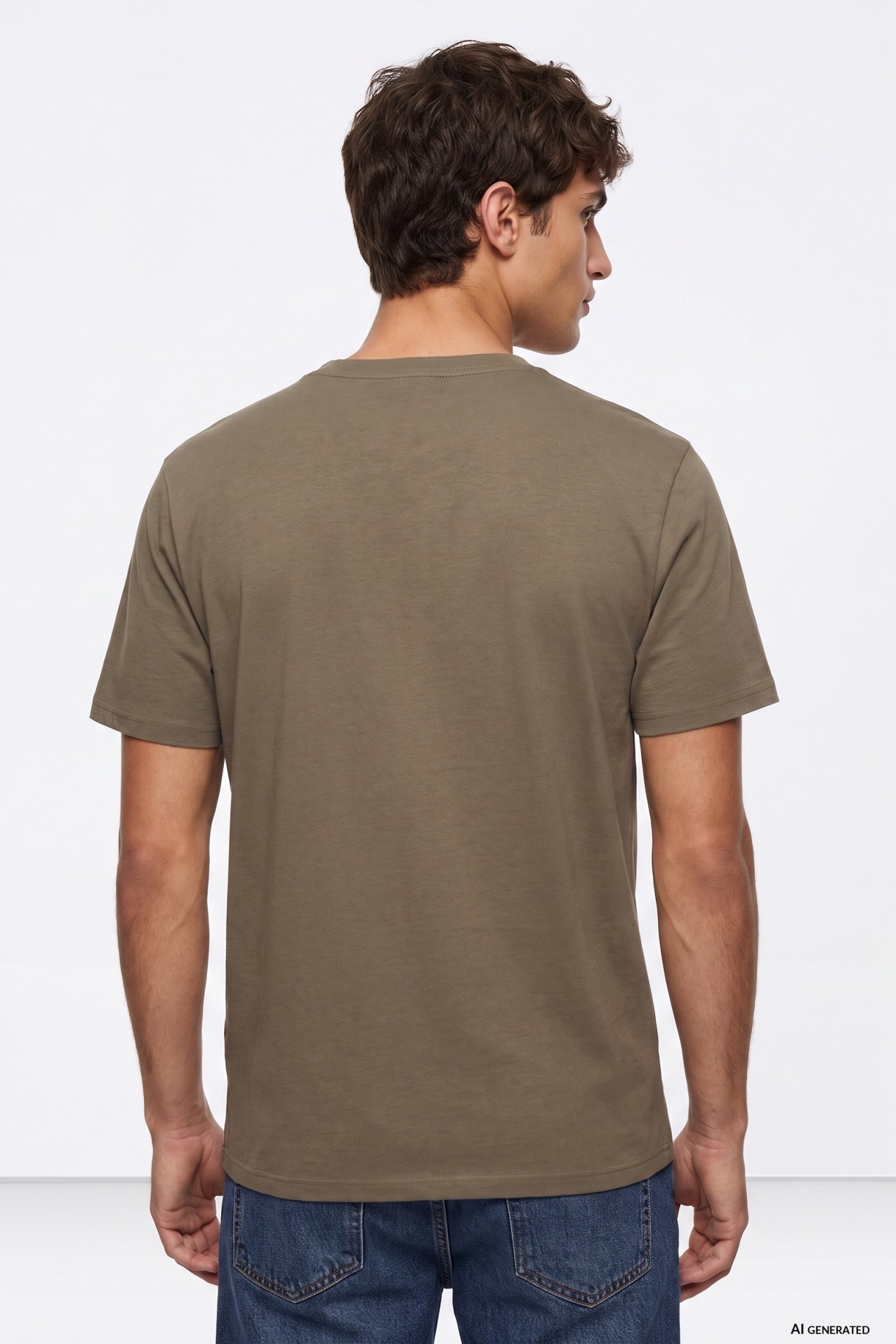 Beige Short Sleeve Tee