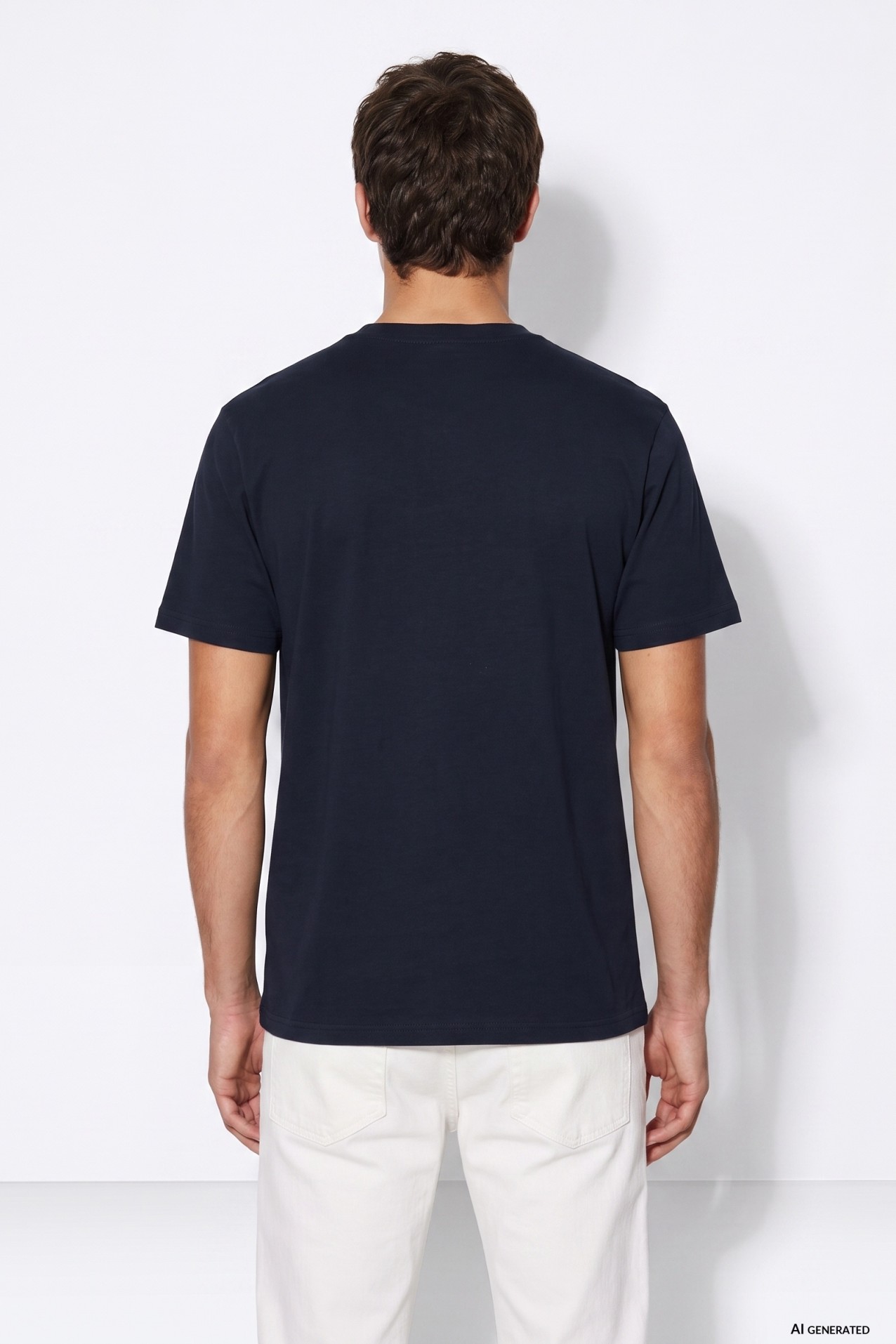 Dark Blue Casual T-shirt
