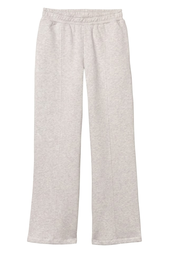 Grey Melange Straight Pants Grey Melange Straight Pants