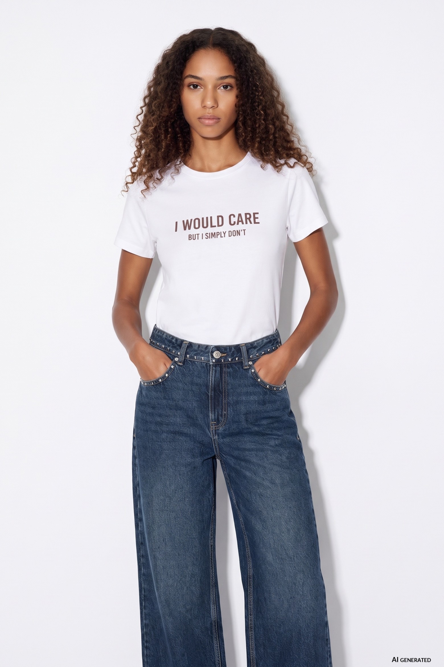 T-shirt branca just fit