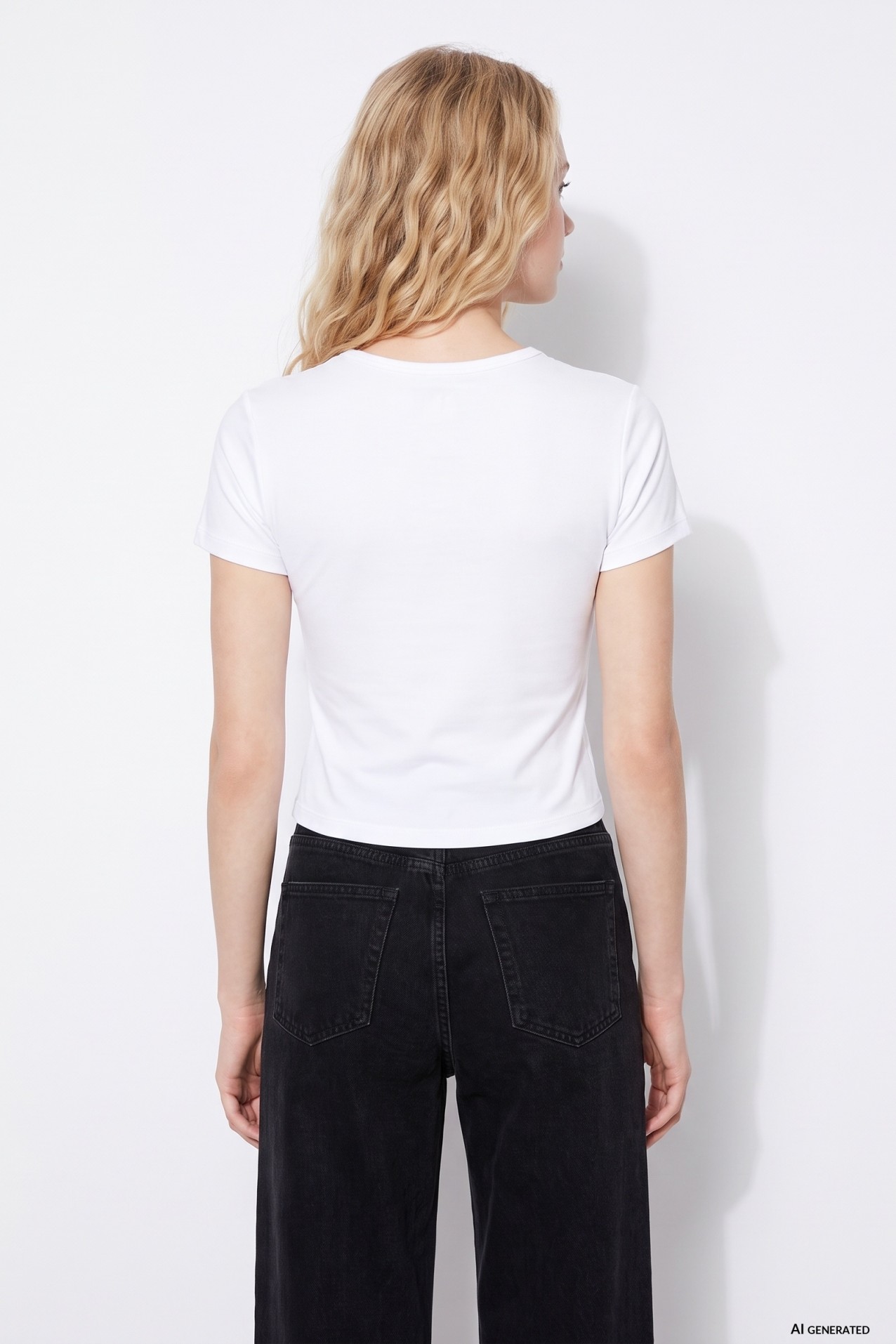 Camiseta blanca manga corta