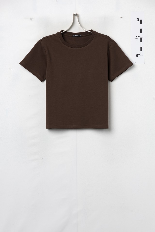 Camiseta marrón manga corta Camiseta marrón manga corta
