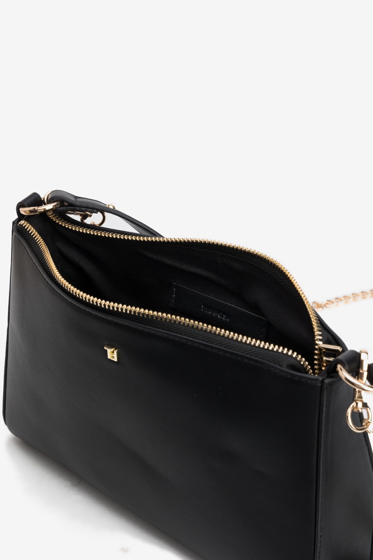Black Studded Shoulder Wallet