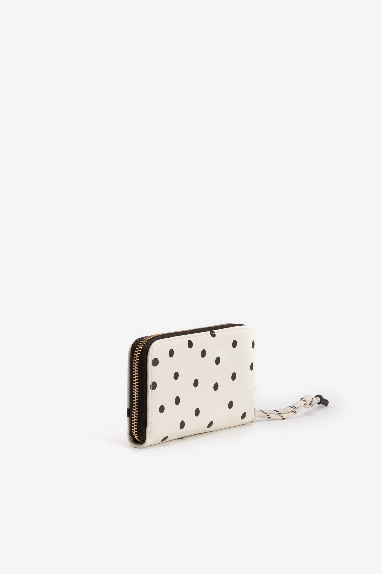 Porta-Moedas Bege �s Bolinhas