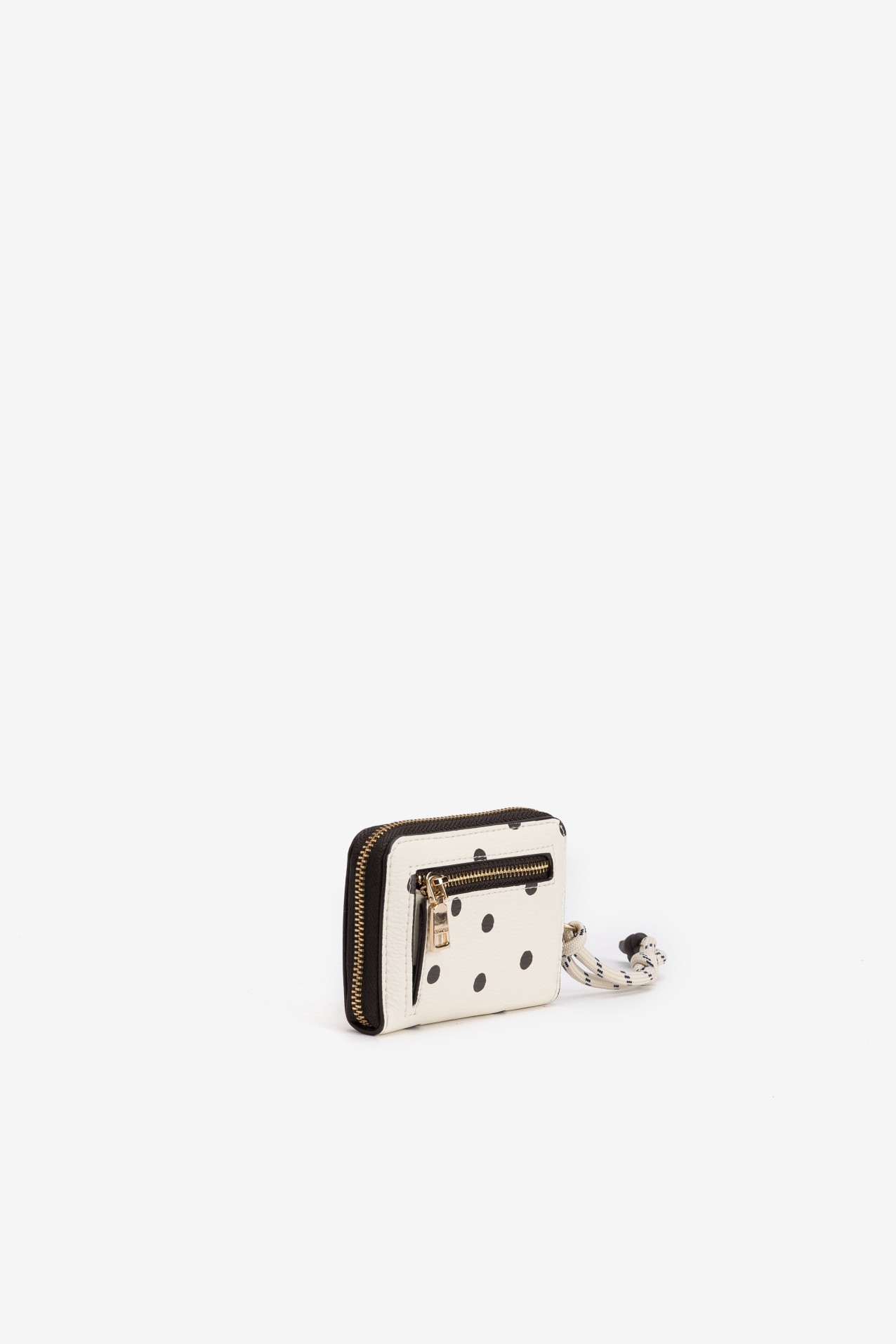 Porta-Moedas Bege �s Bolinhas