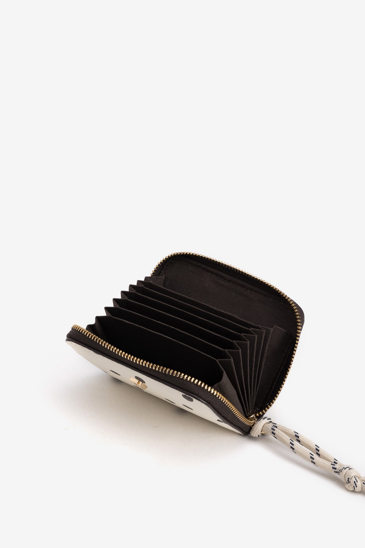 Porta-Moedas Bege �s Bolinhas