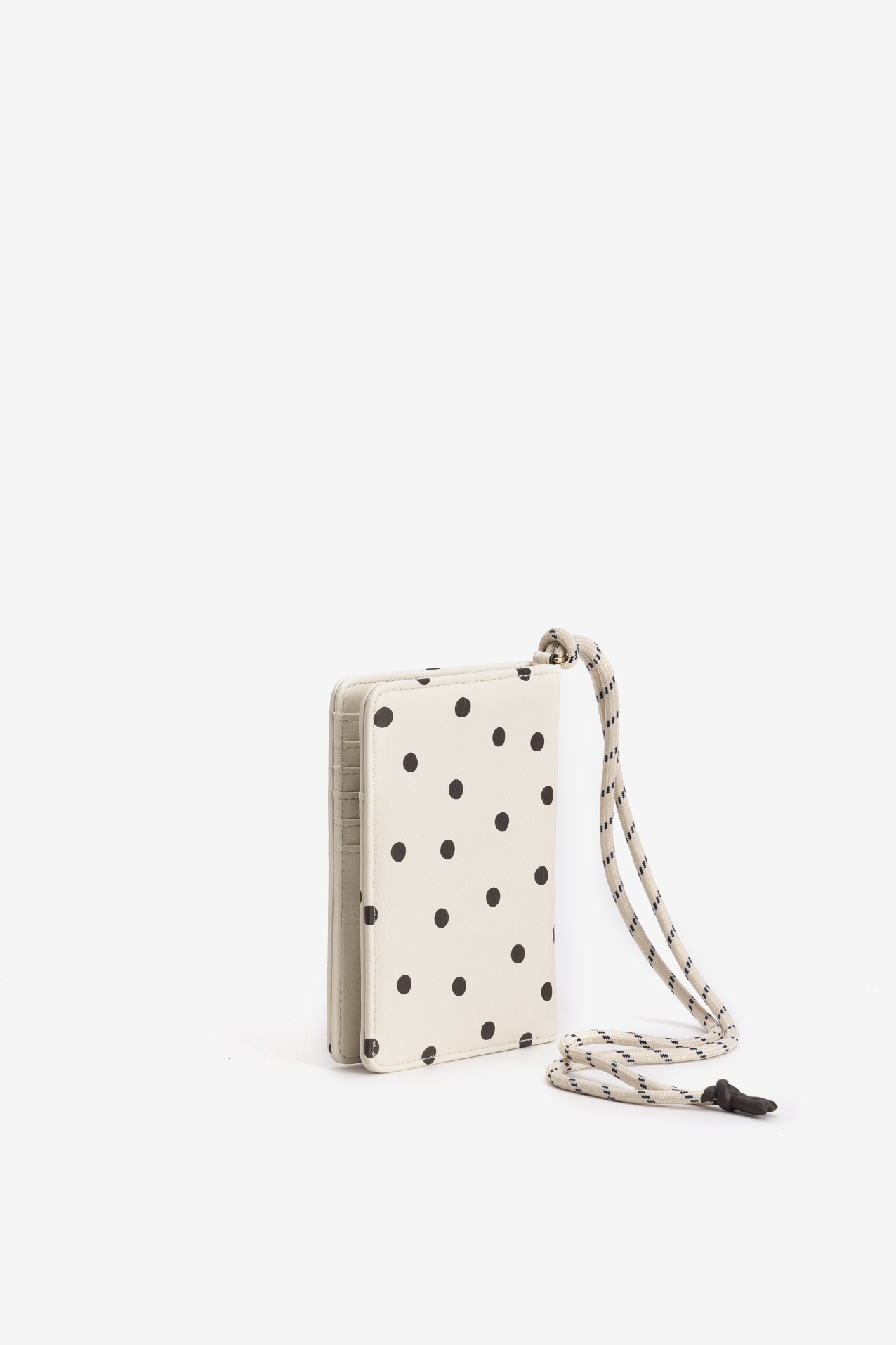 Porta-moedas bege �s bolinhas