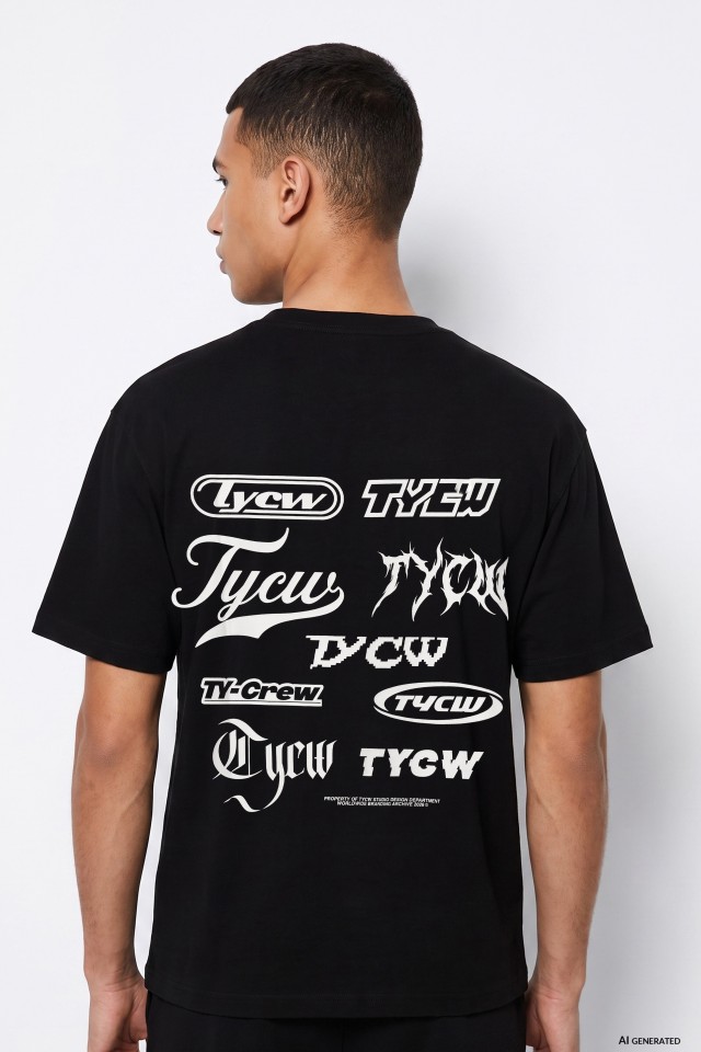 Black Oversized Short Sleeve T-shirt