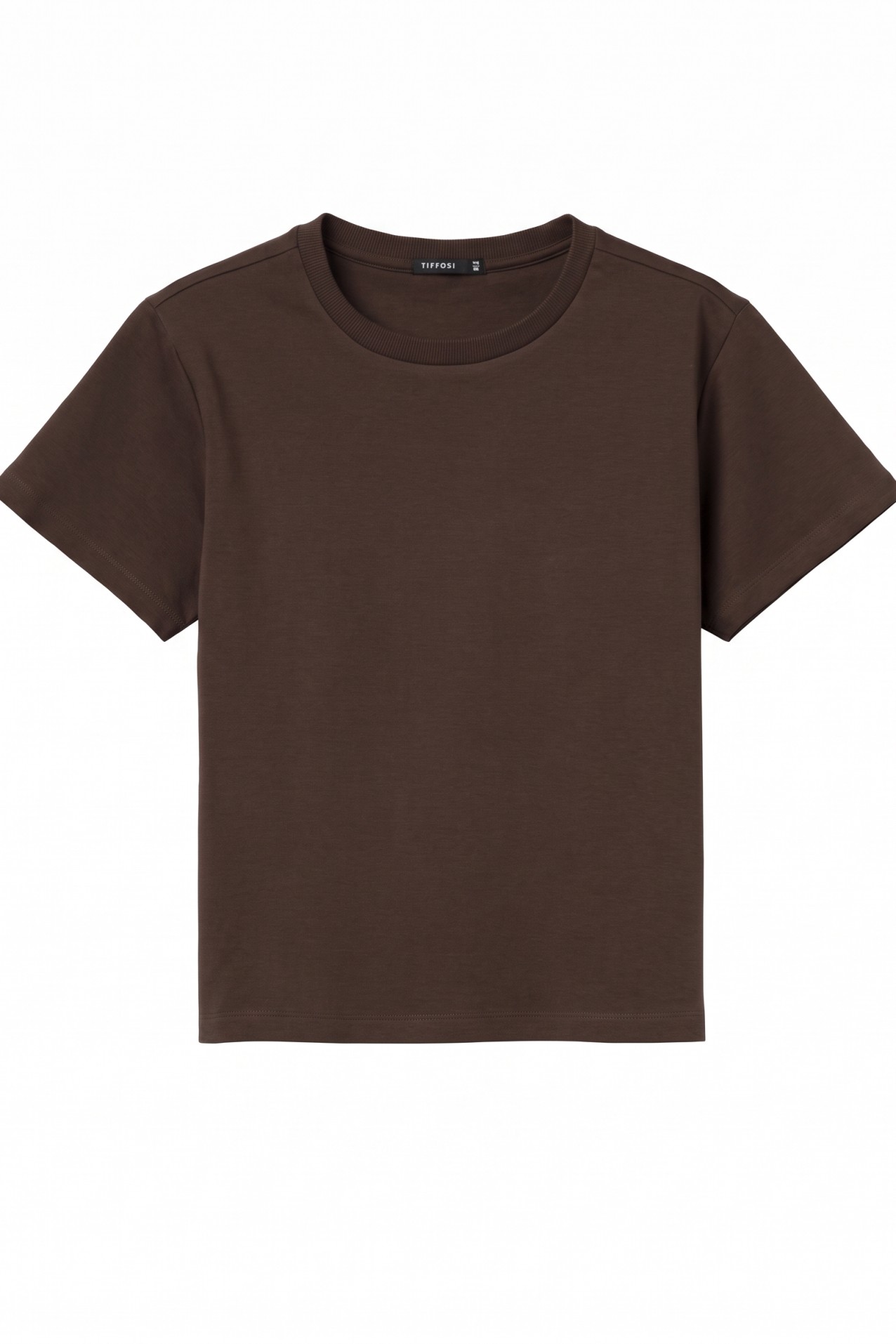 Camiseta marr�n manga corta