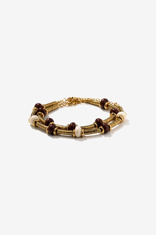 Golden Beaded Bracelet