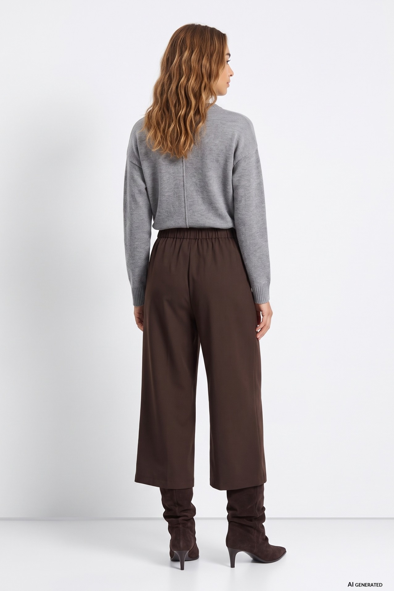 Chocolate Wide Leg Trousers