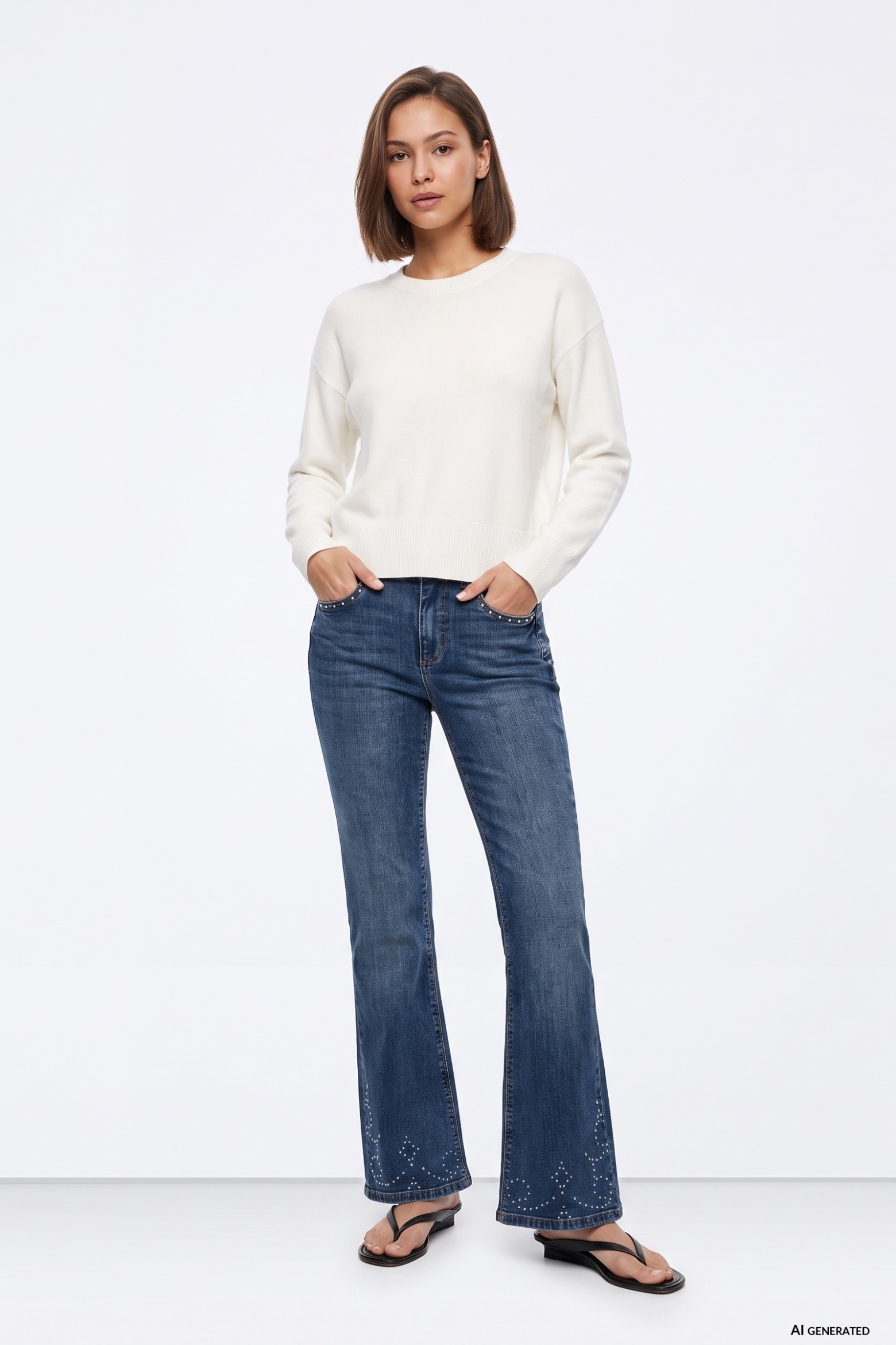 Jeans acampanados Double-up