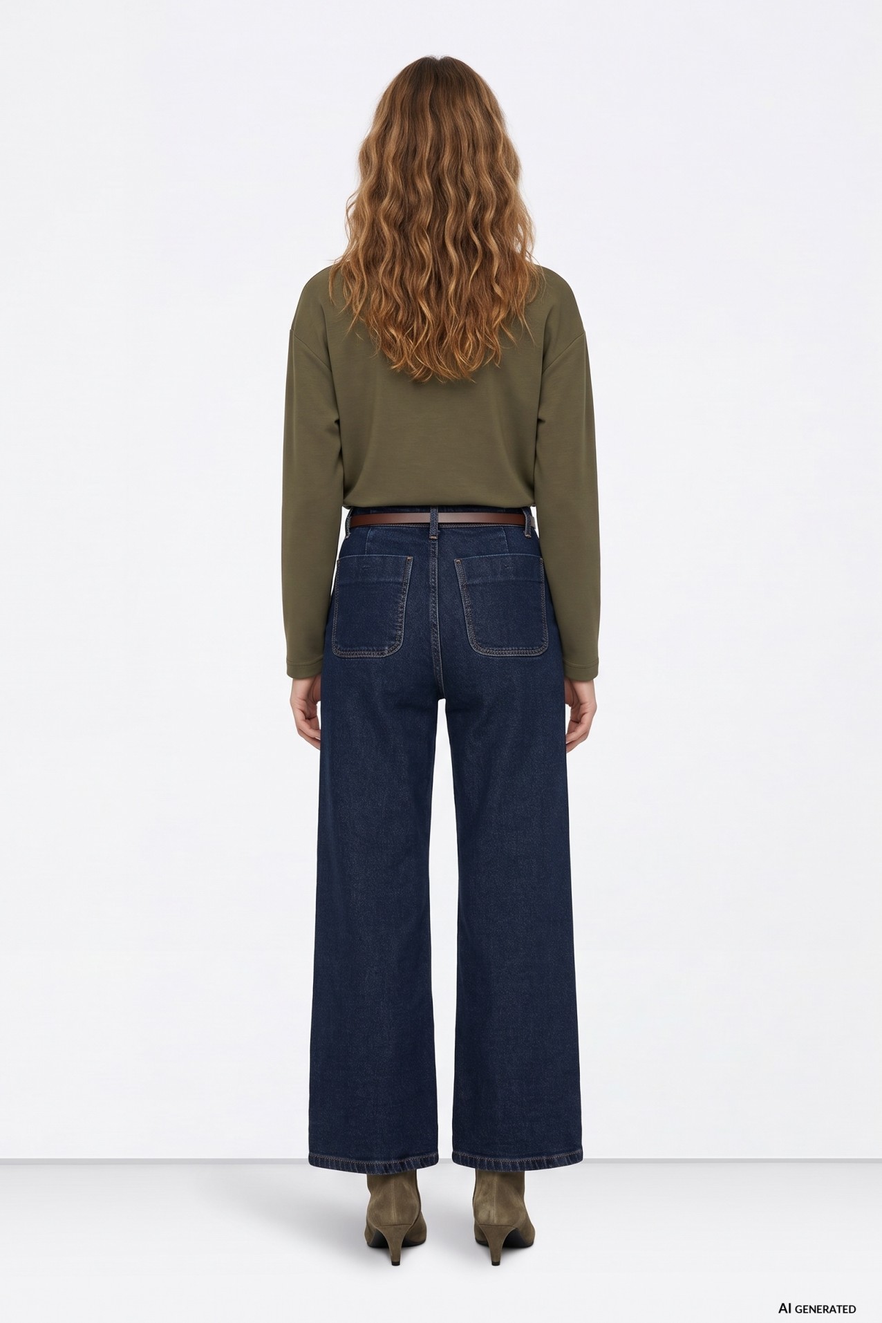 Wide Leg Denim Jeans