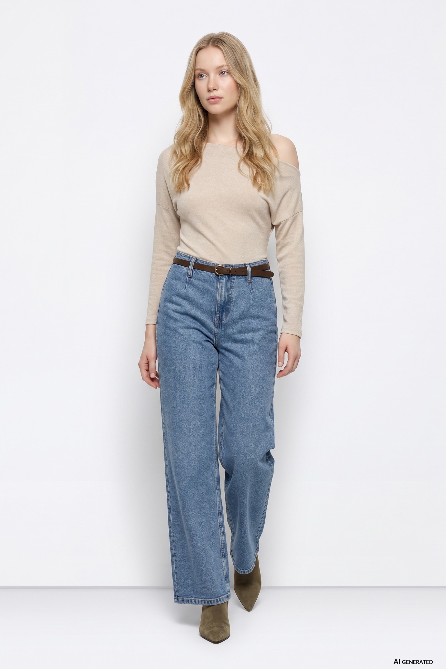 Wide Leg Feminine Jeans