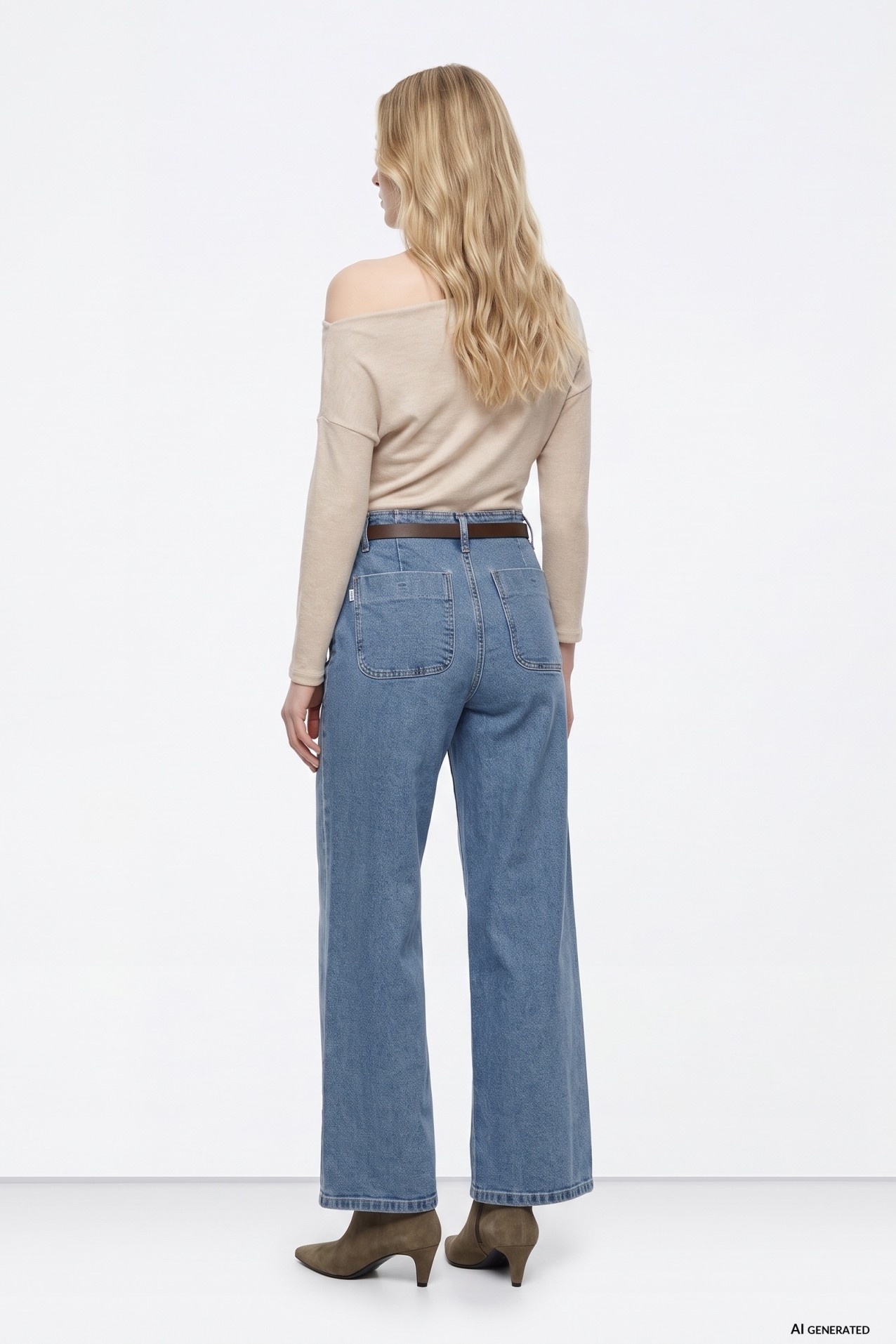 Wide Leg Feminine Jeans