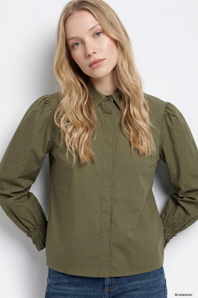 Green Long Sleeve Shirt