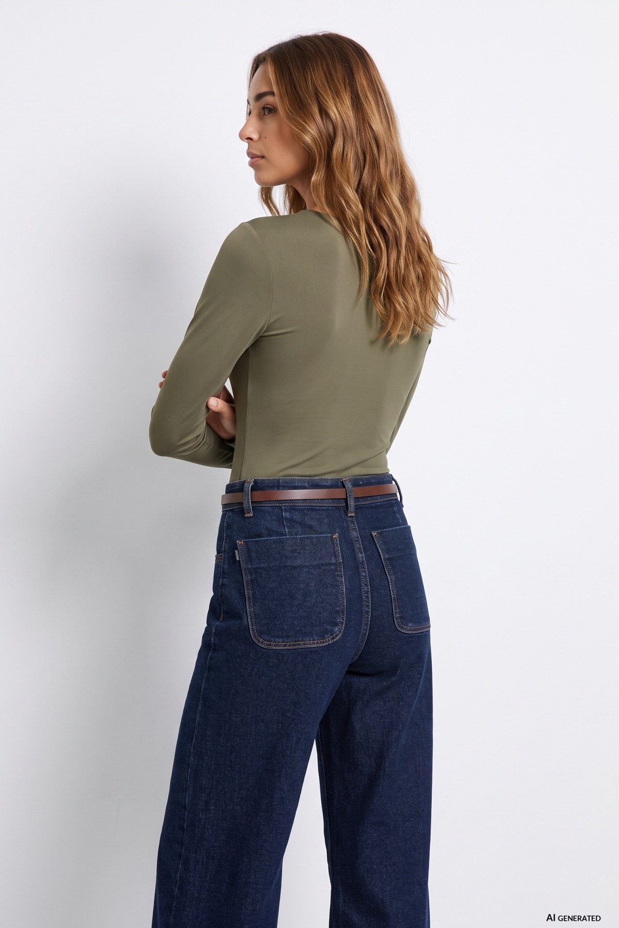 Long Sleeve Green Tee